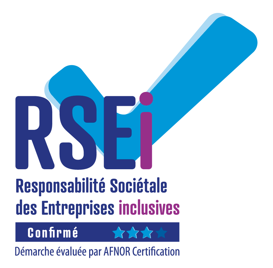 RSEi Responsabilité Sociétale des Entreprises inclusives confirmé Démarche évaluée par AFNOR Certification