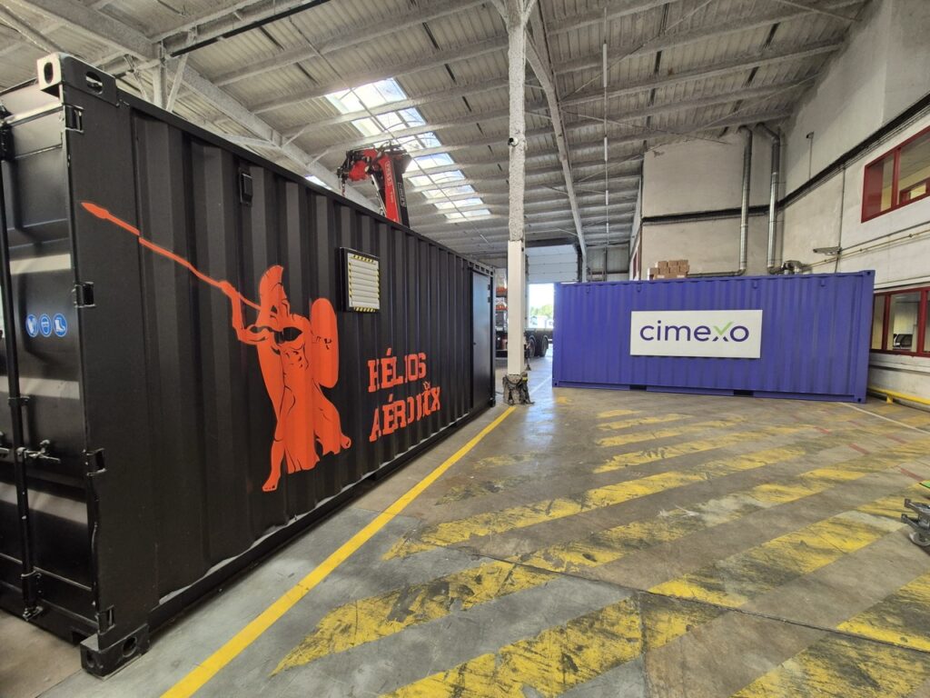 Caisson de traitement thermique Cimexo dans un entrepôt